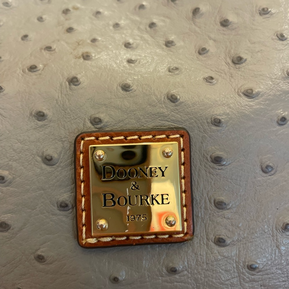 Dooney & Bourke Gray Textured Satchel - Picture 4 of 4